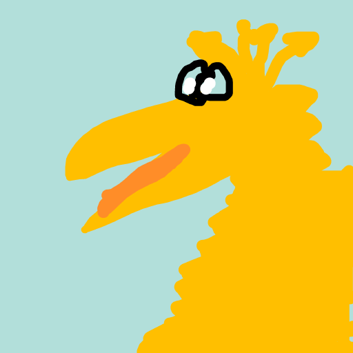 Big Bird drawing by dark-clear-force