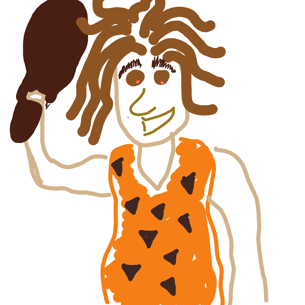 Caveman drawing by omega-coral-shape