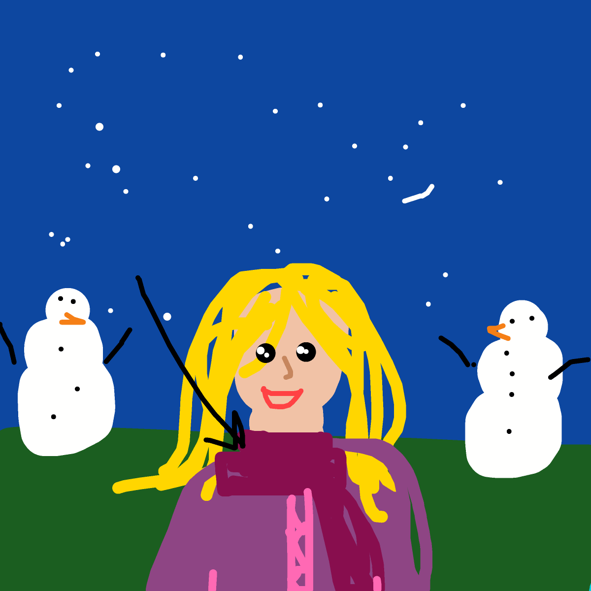 Scarf drawing by oxox