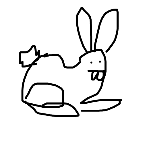 Rabbit drawing by godor