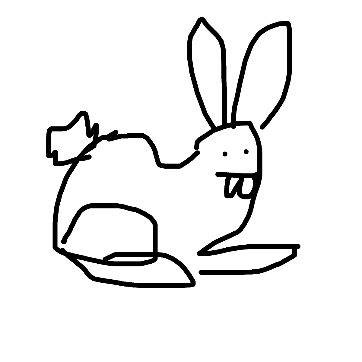 Rabbit drawing by godor