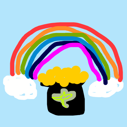 Pot of Gold drawing by color-olive-web