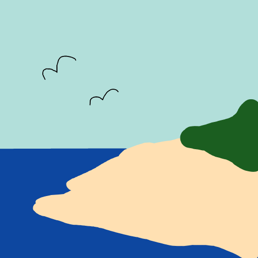 Beach drawing by mjolnirbear