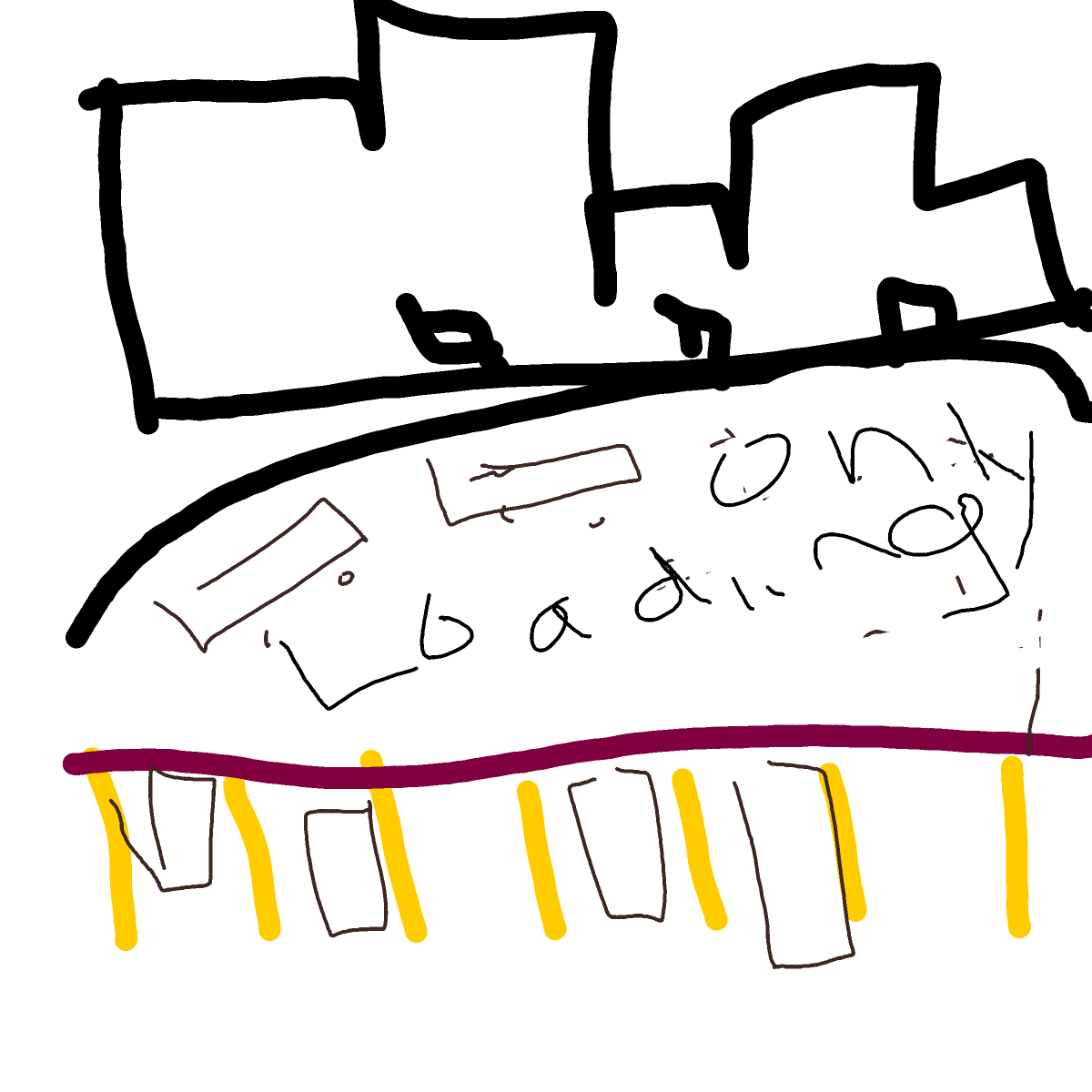 Parking Lot drawing by coal-mild-peace