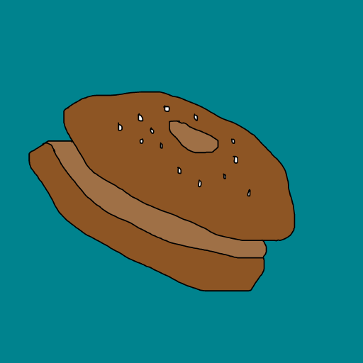 Bagel drawing by krissywissy