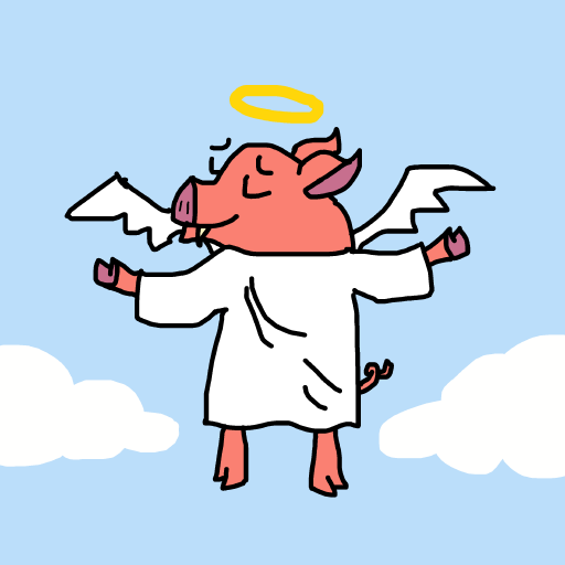 Pig God drawing by mikl pickle