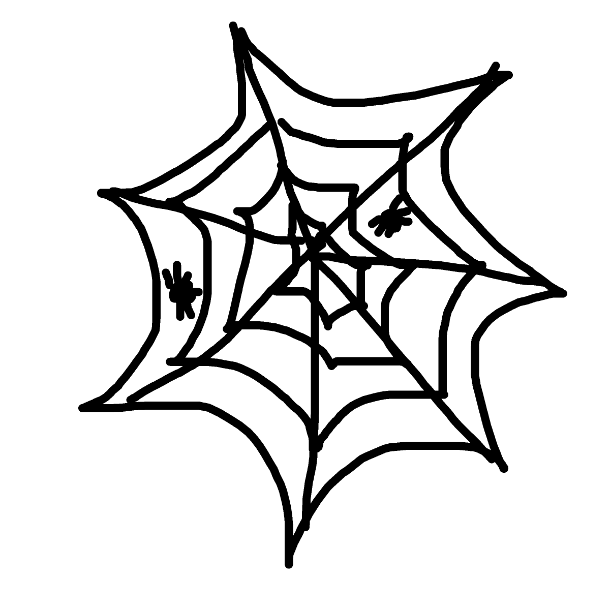 Cobweb drawing by spleenonlean