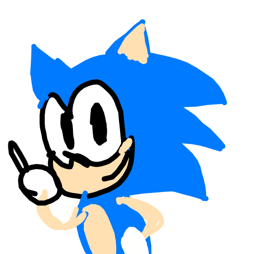 Sonic drawing by Juliezzz