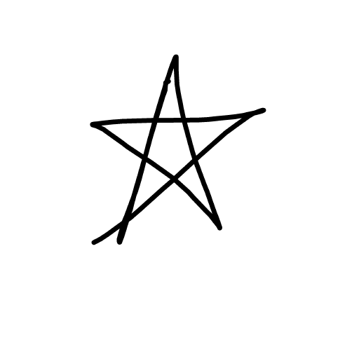 Star drawing by spleenonlean