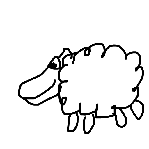Lamb drawing by jopotihnik