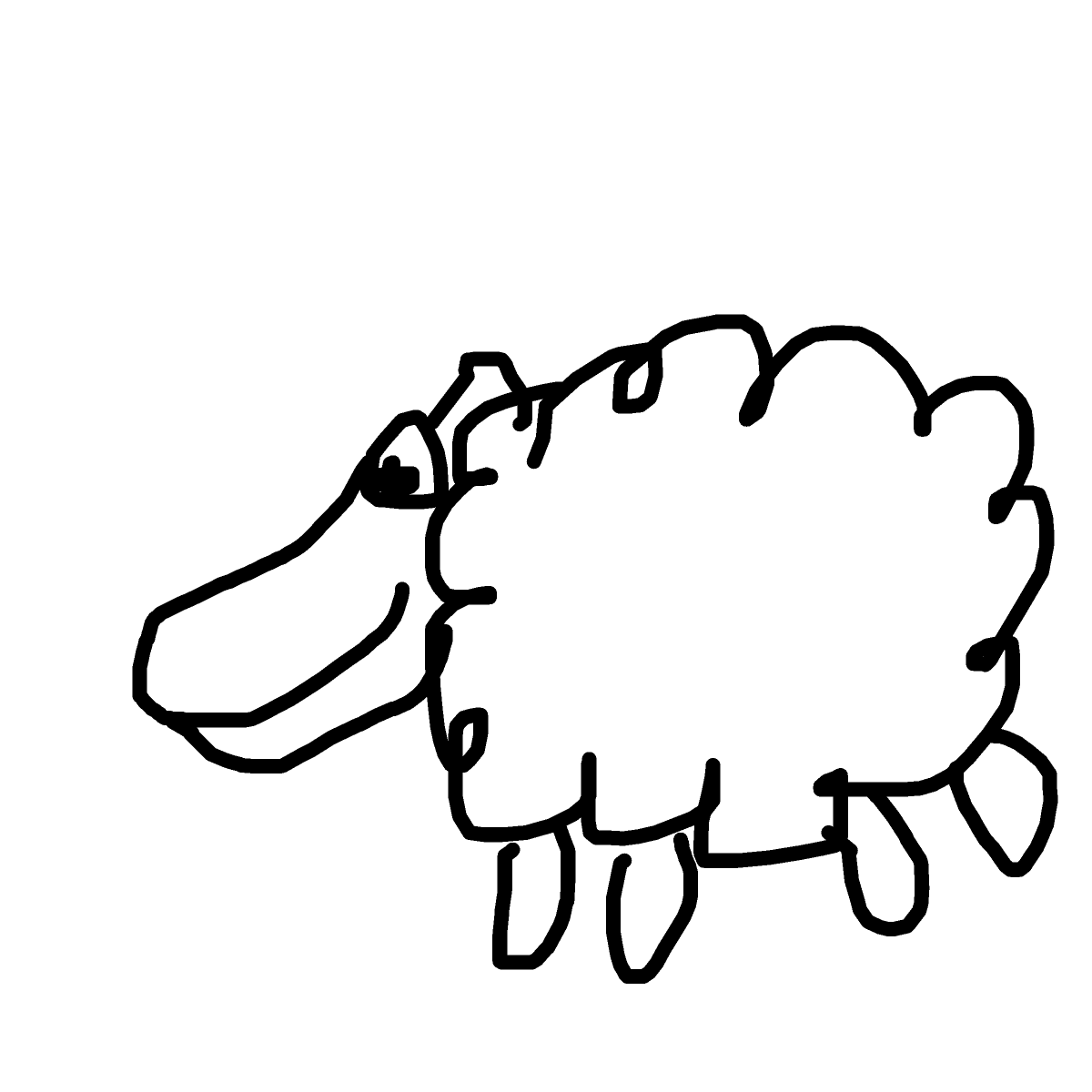 Lamb drawing by jopotihnik