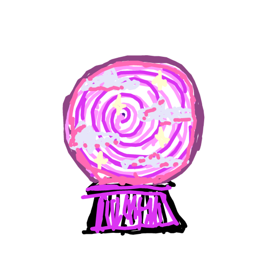 Crystal Ball drawing by Dada