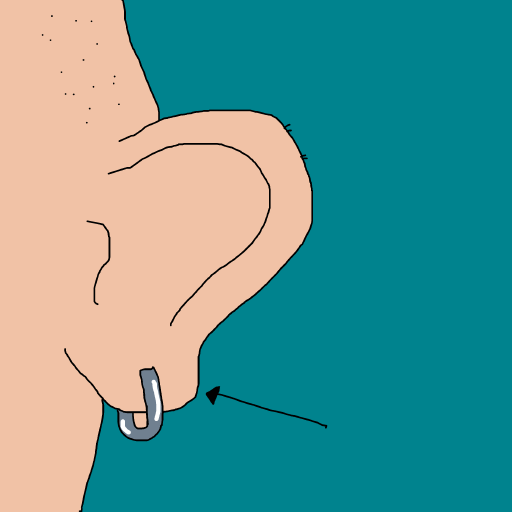 Earlobe drawing by krissywissy