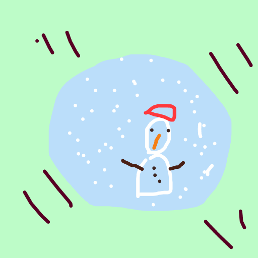 Snow Globe drawing by kat-face