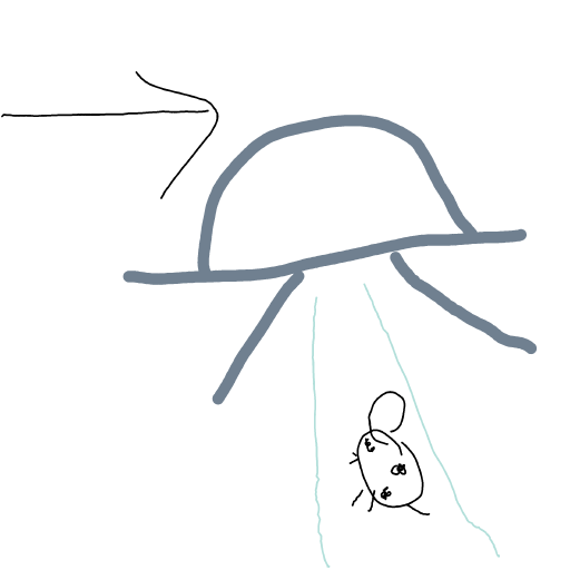 UFO drawing by Shandi