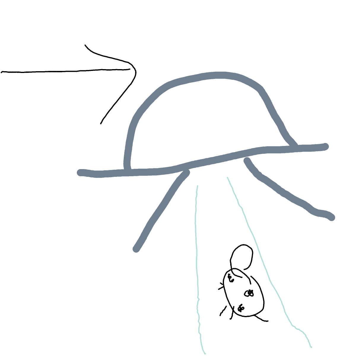 UFO drawing by Shandi
