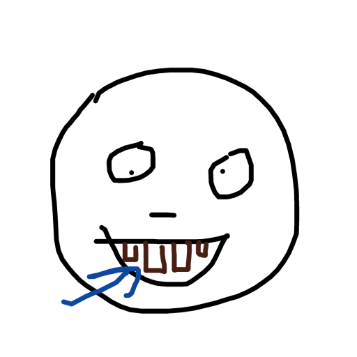 Teeth drawing by grou