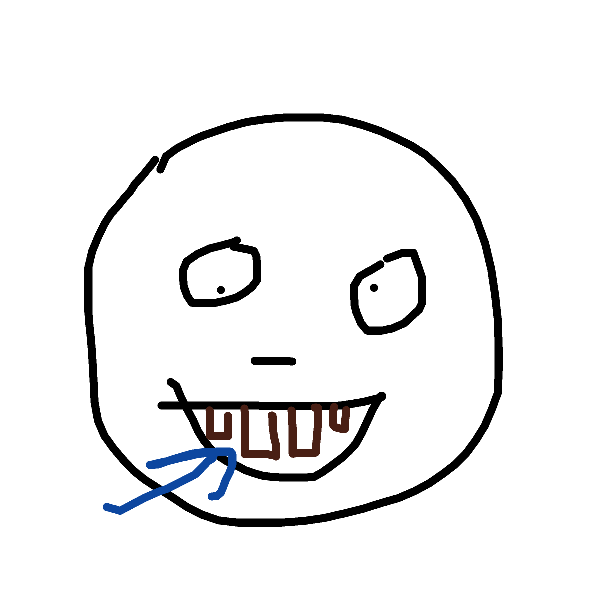 Teeth drawing by grou