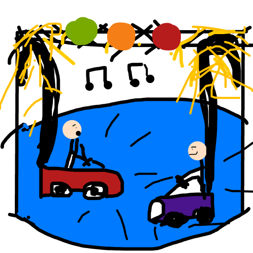 Bumper Car drawing by last-graph-force