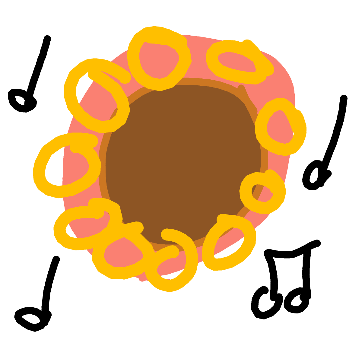 Tambourine drawing by Timmie