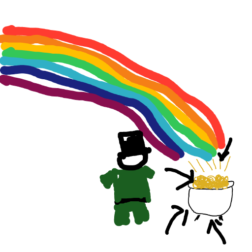 Pot of Gold drawing by lime-draw-voice