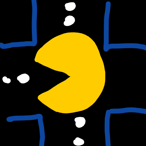 Pac-Man drawing by Juliezzz