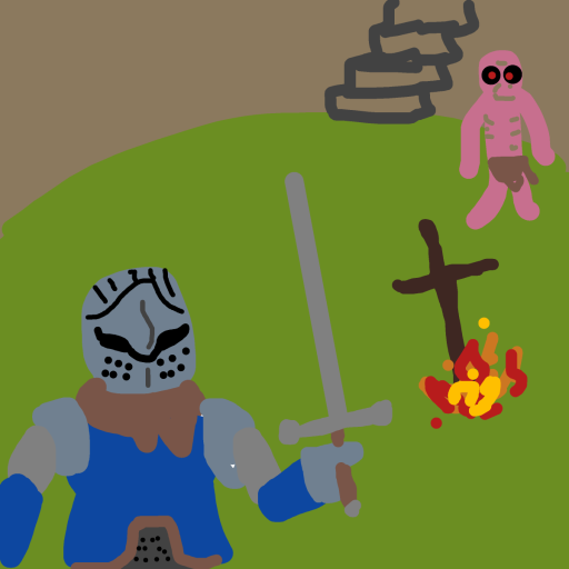 Dark Souls drawing by knoxy