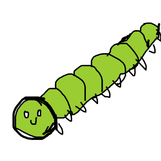 Caterpillar drawing by jivemarlin