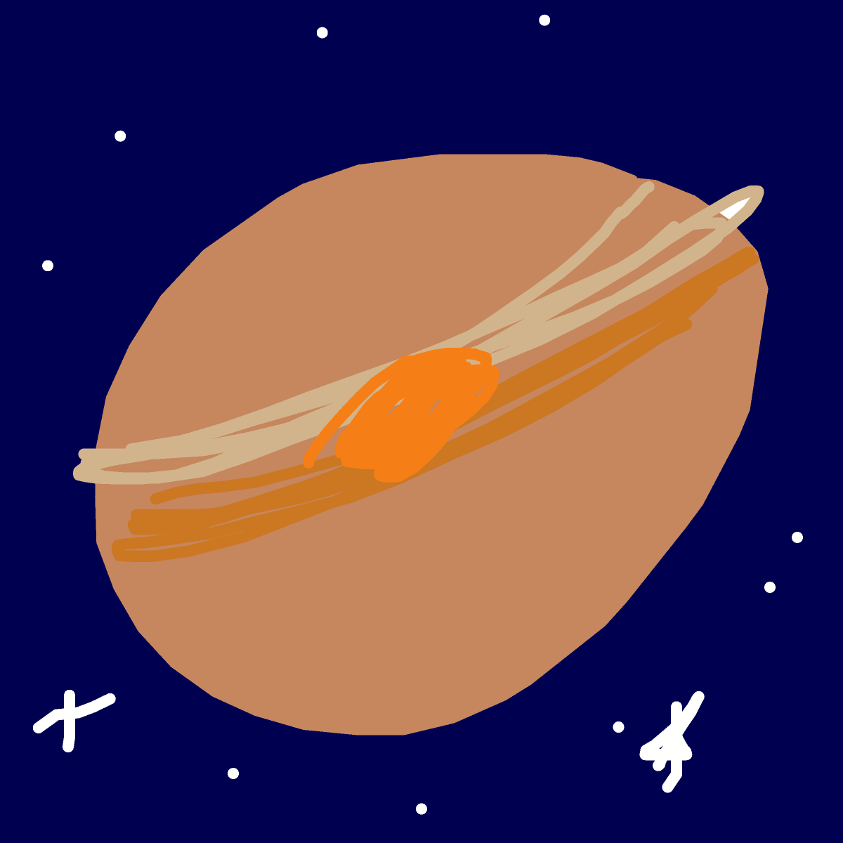 Jupiter drawing by neon-just-app