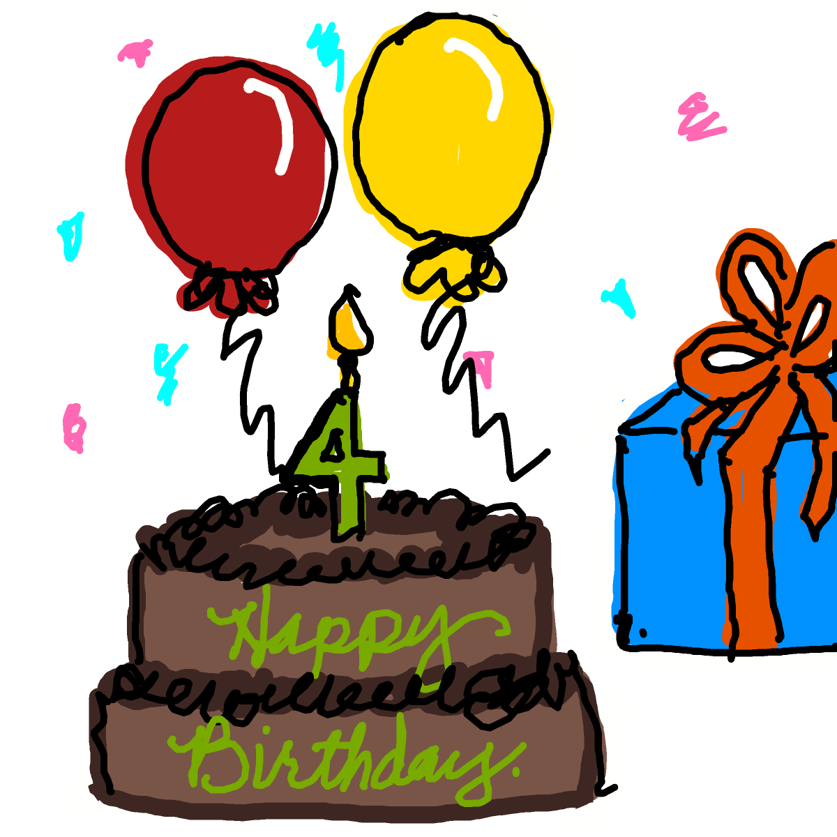 Birthday drawing by grape-mild-agent