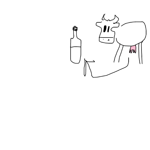Milk drawing by loddie