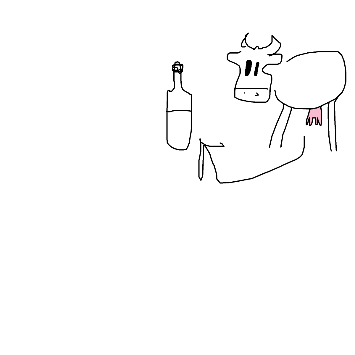 Milk drawing by loddie