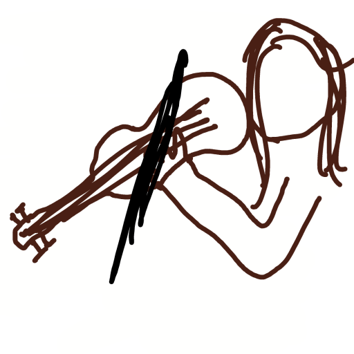 Violin drawing by Lee the Bee