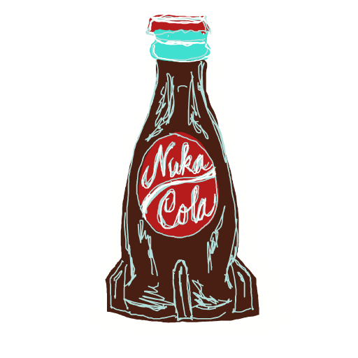 Nuka-Cola drawing by moon-dark-chief