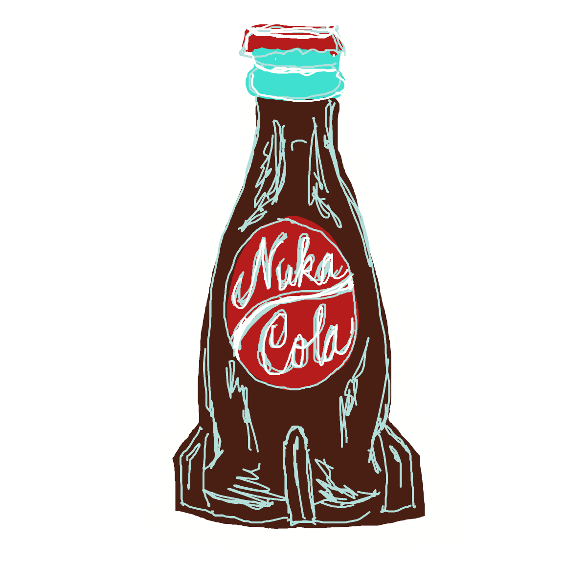 Nuka-Cola drawing by moon-dark-chief