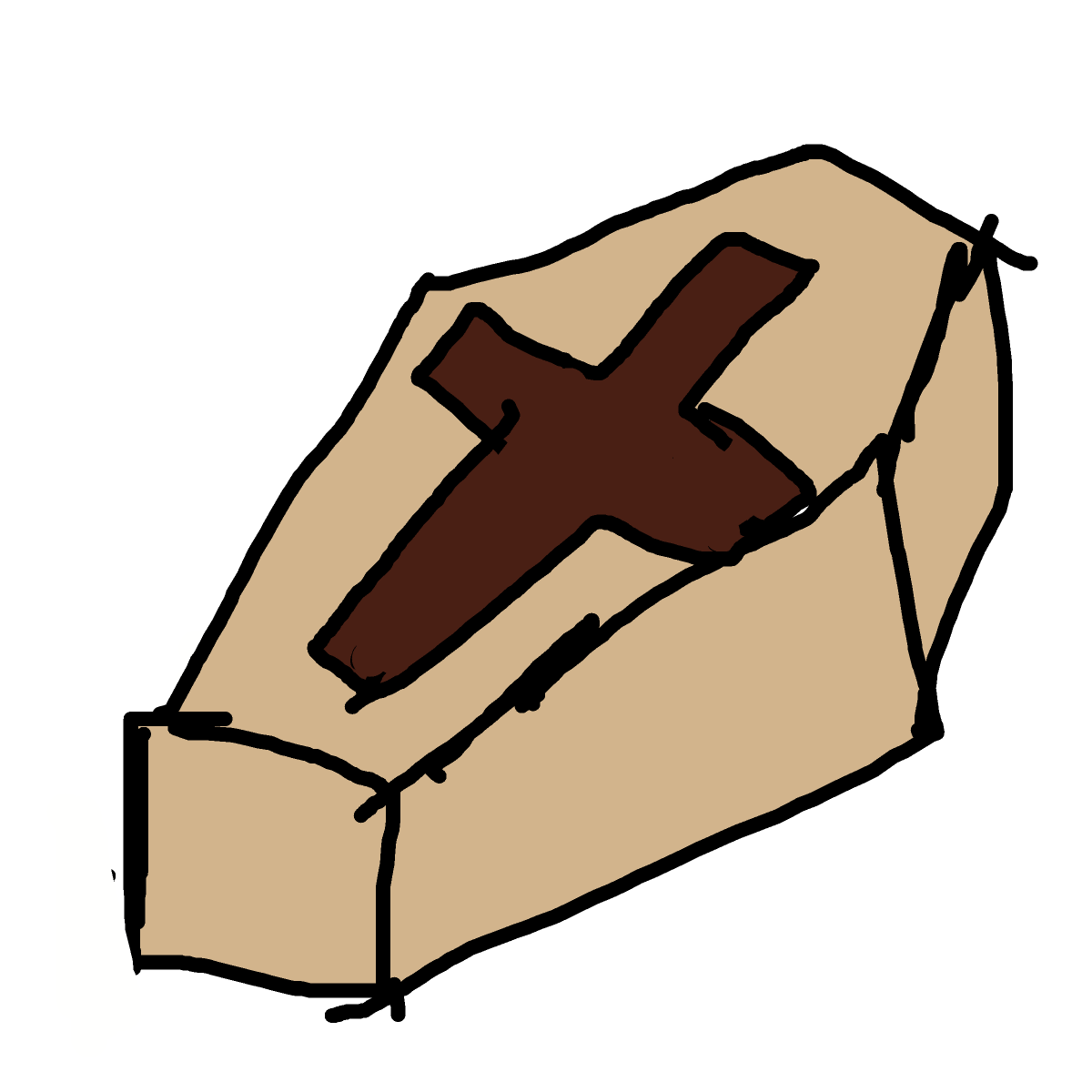Coffin drawing by jivemarlin