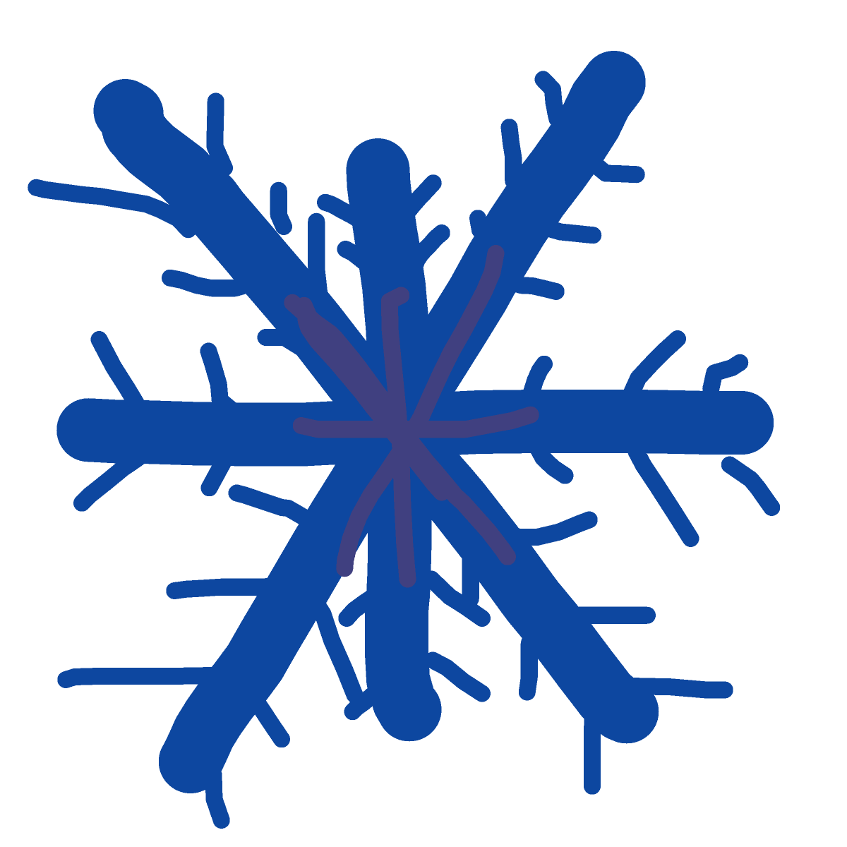 Snowflake drawing by spleenonlean