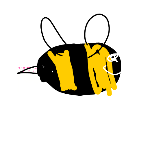 Bee drawing by sure-sand-pro