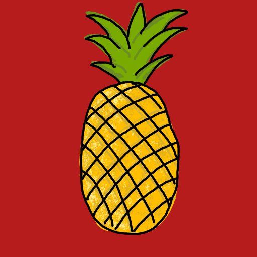 Pineapple drawing by gamma-coal-wheel
