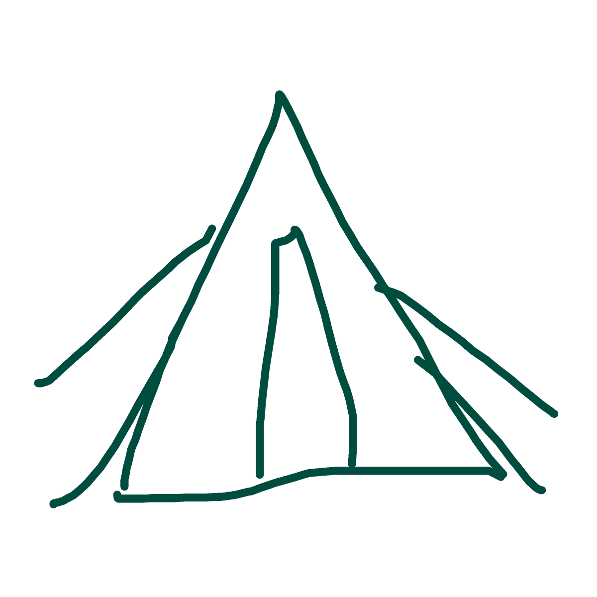 Tent drawing by zone-blue-rogue