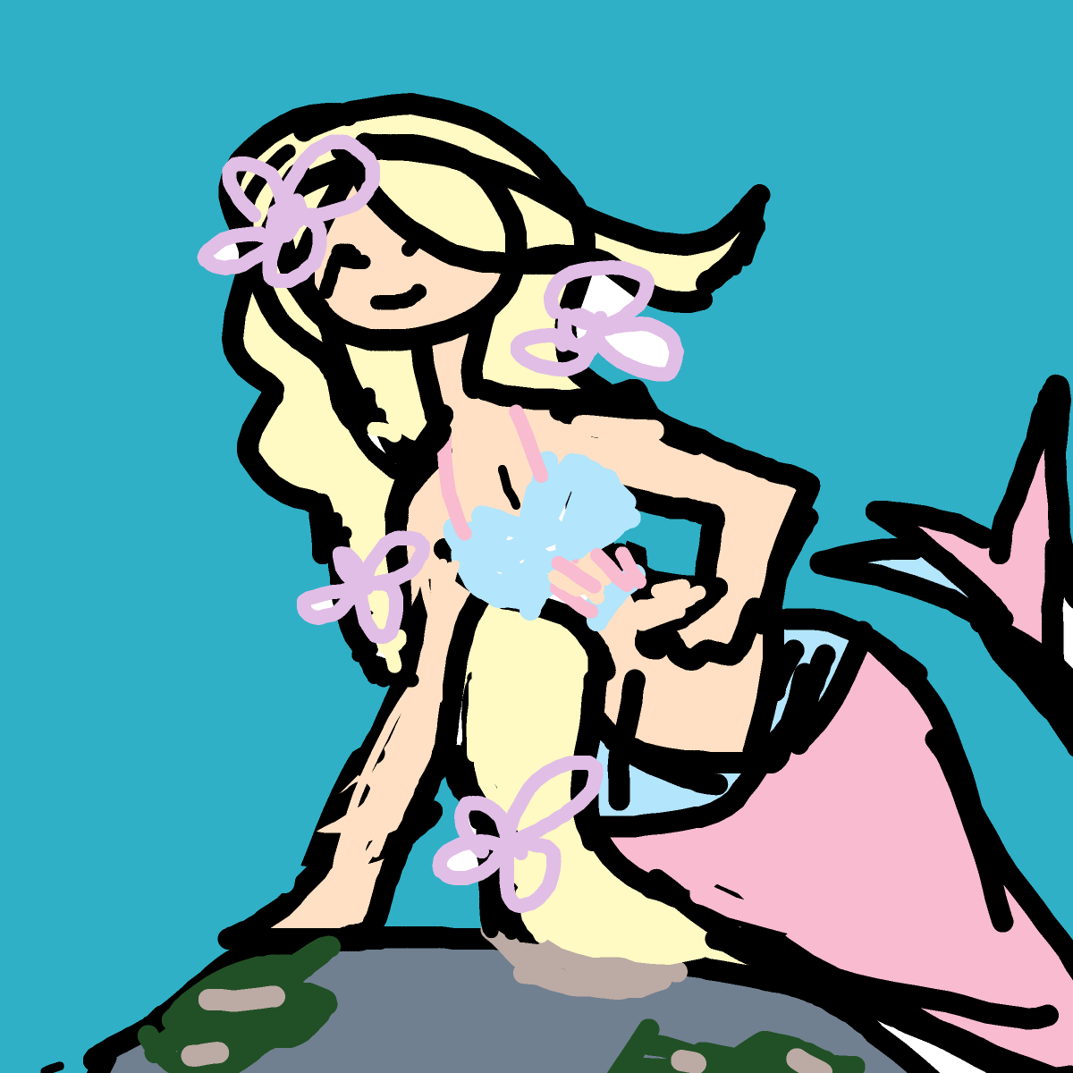 Mermaid drawing by Gabriella