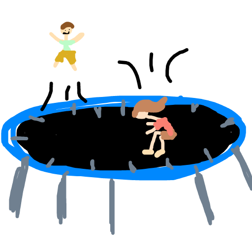 Trampoline drawing by thatladywhocooks