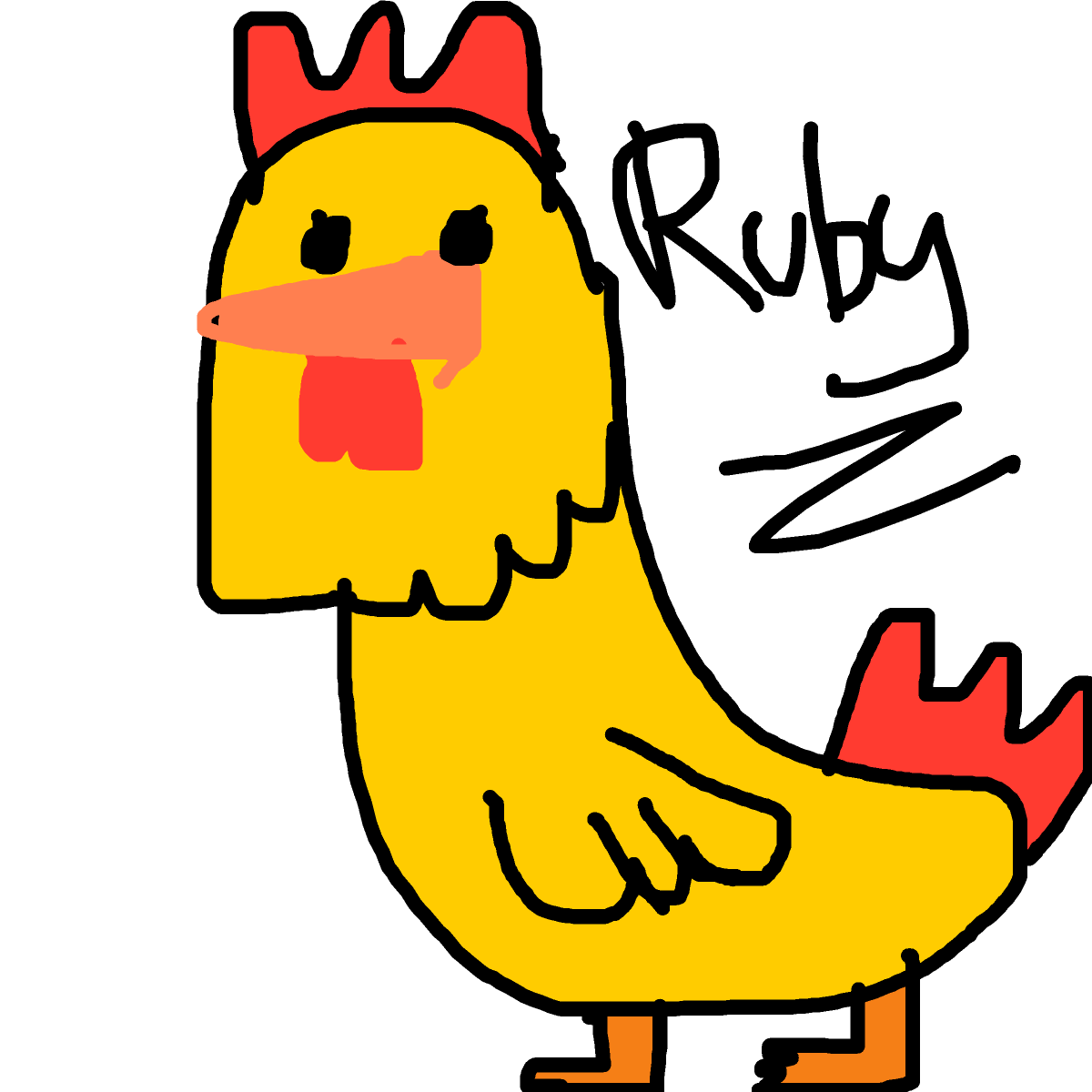Chicken drawing by mikestam195