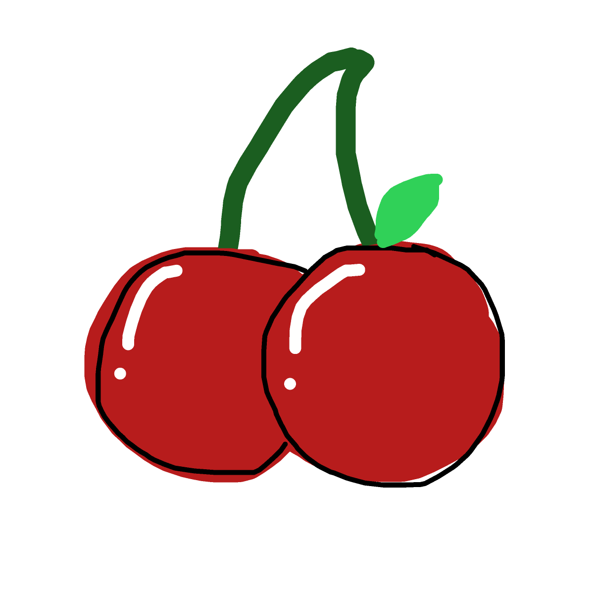 Cherry drawing by spleenonlean