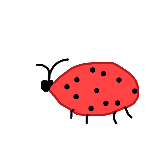 Ladybug drawing by ms lady