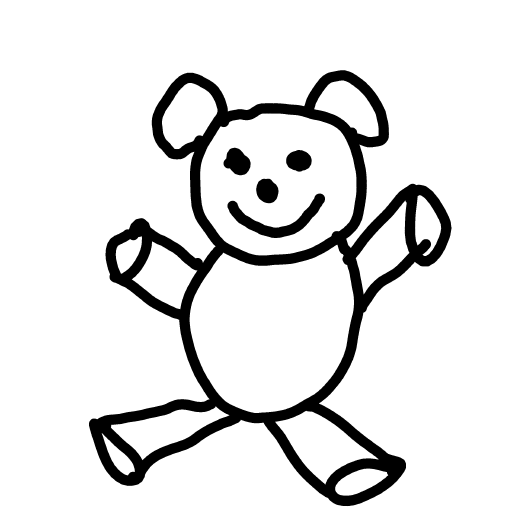 Teddy Bear drawing by mega-color-bard