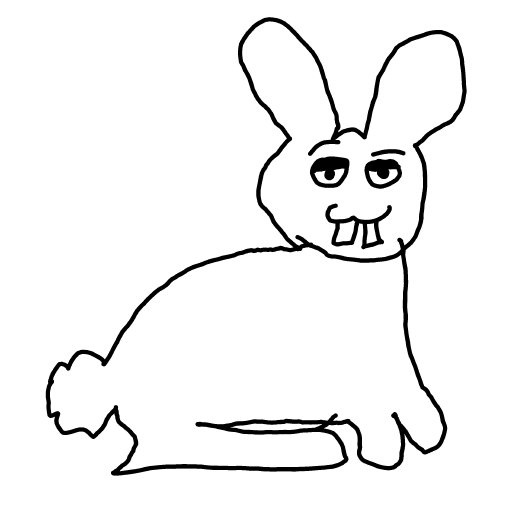 Bunny drawing by Nuss