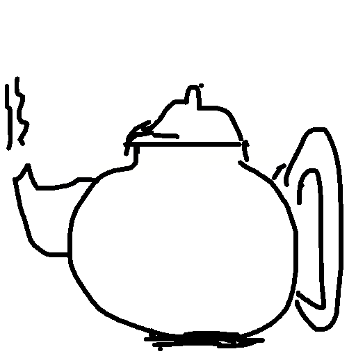 Teapot drawing by fire-quick-wheel