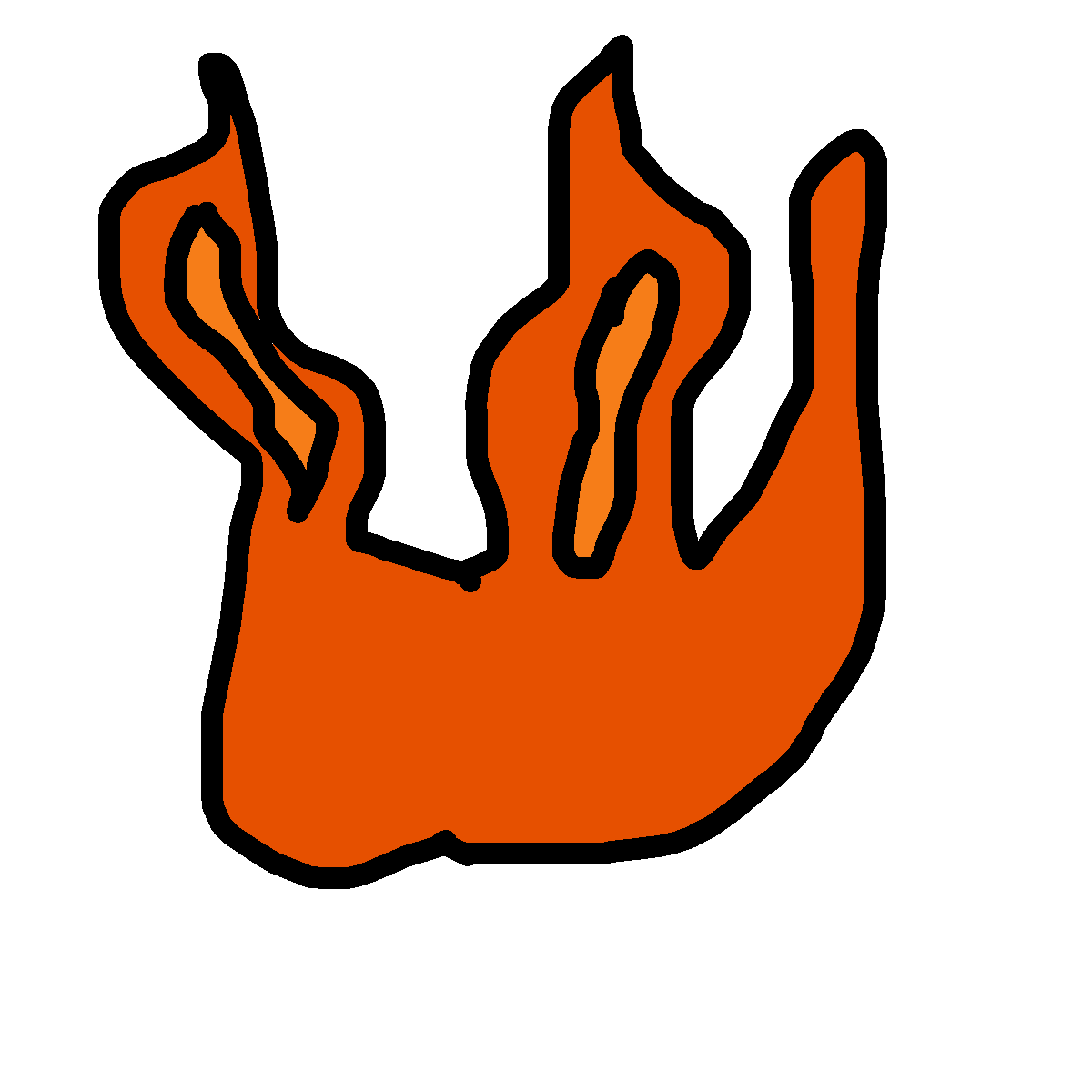 Flame drawing by kyle