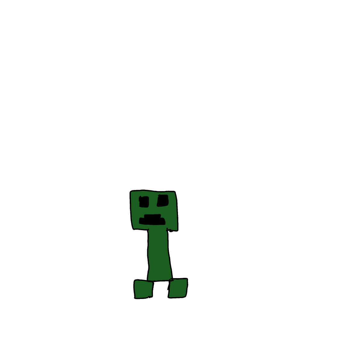 Creeper drawing by Cwis448